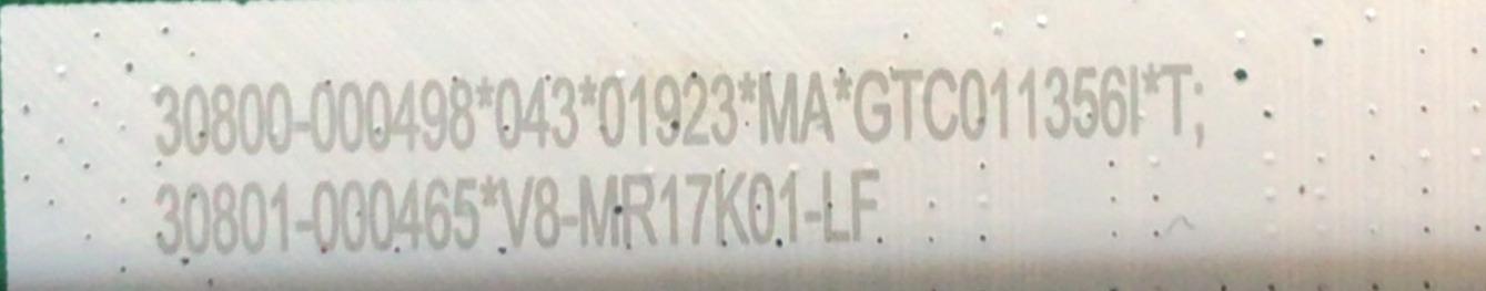 MAIN PARA TV TCL 4K UHD HDR ROKU TV / NUMERO DE PARTE 30800-000498 / 40-MR17T5-MAB2HG / 30801-000465 / V8-MR17K01-LF / 11602-500506 / PANEL LVU650NDEL CS9W49 V1 / DISPLAY ST6451D06-3 VER.2.1 / MODELOS 65S451 / 65S453 / 65S455 / 65S41R - Imagen 3